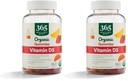365 by Whole Foods Market, Organic Vitamiini D3 Gummy, 160 Luku (Pakki 2)