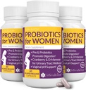 Probiootit Naiset- 3 Pack(180 kapselia) - Ultimate Flora Bloom Probiootti Supplement for Women - Terve emätin Odor Probiootti - Formula pH Balance, UTI, BV & GBS Relief