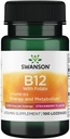 Swanson-vitamiini B-12 Lozenges 1000 mikrog 100 Lozenges