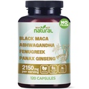 Miksi ei luonnollinen 4-in-1 Organic Black Maca Root, Ashwagandha, Sarviapila, Panax Ginseng kapselit, täydentää miesten ja naisten