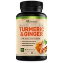 Nature's Base Turmeric ja inkivääri täydentää - kanssa Curcumin, Apple Sider Viinietikka & BioPerine Black Pepper Extract - 95% Curcuminoidit - 60 kapselia