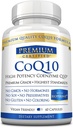 CoQ10 - Coenzyme Q10 300mg MCT Oil ja Piperine - Nopea imeytyminen - Boost antioksidantti tasoilla, parantaa energiaa, tukea Cardio ja hedelmällisyys - 60 kapselia - Vegaani ystävällinen