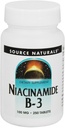 Source Naturals Niacinamide B-3 100mg Metabolic Support - 250 tablettia