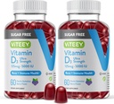 VITEEY-vitamiini D3 Gummies for Aikuinen & Teini - 5 000 IU, 125 mcg, Ultra Strength - Sokeriton, luuton, nivel- ja lihasterveys, immuuni Boost - Kasvissyöjä, Liivate - Maku pureskeltava Marjamaku