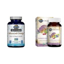 Life Omega-3 Fish Oil 1,290mg EPA+DHA+DPA 180 Softgels & kerran päivässä Organic koko ruoka monivitamiini naisille 60 tablettia