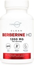 Tyyppi Zero-Berberiini HCL 1200mg 60 kapselia - Puhdista, ei-GMO, Gluteeniton lisäosa