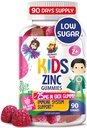Sinkki Gummies lapsille - pureskeltava Sinkki Gummy Supplement lapsille Immuunituki - Matala sokeri Natural antioksidantti ei-GMO-vitamiini purutabletteja Toddlers & Teens - 90 Gummies