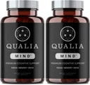 Qualia Mind Nootropics 105 ct 2-Pack ... Top Brain Supplement for Memory, Focus, Mental Energy, and Concentration with Ginkgo biloba, Alpha GPC, Bacopa monnieri, DHA & More, (6 viikon tarjonta)