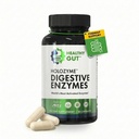 Terve Gut HoloZyme Max Strength Ruoansulatuskanavan Entsyymit Estää turvotusta, kaasua, & ruoansulatushäiriöitä w/proteaasi, amylaasi, lipaasi, laktaasi, ja enemmän 15 tarjoilua (Sample Bottle)