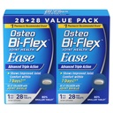 Osteo Bi-Flex Ease Advanced Triple Action with D-vitamiini joint lisäravinteet, Mini-pöydät, 28 Count, Pakkaus 2