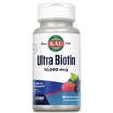 KAL Ultra Biotin 10000mcg ActivMelt, hiusten kasvu täydentää, korkea Potenssi B7-vitamiini terveille hiuksille, iholle, kynsien ja energian tuki, kasvissyöjä, Natural Mixed Berry Flavor, 60 Serv, 60 Micro Tabletit