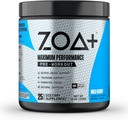 ZOA+ Zero Sugar Pre Treenout Powder, Wild Berry - NSF Certified for Sport Electrolytes, Creatiini, Beta Alanine, Ginkgo Biloba, 200 mg kofeiini - 25 tarjoilua