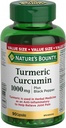 Nature's Bounty Turmeric Curcumin 1000mg Plus Black Pepper, 90 kapselia