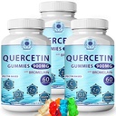 (3Pack) Quercetin Gummies - Quercetin kanssa bromeliini C-vitamiini + sinkki- D3-vitamiini . Purutabletti 900 mg lisäravinteet - Quercetin lapsille ja aikuisille (3)
