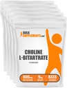 BulkSupplements.com Koliinibitartraattijauhe - koliini L-bitartraatti, koliini Supplement - Gluteeniton, 600 mg per tarjoilu, 5kg (11 lbs) (Pack of 5)