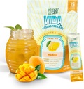 Kosteus + Elektrolyyttijuoma Mix ... Mango Agua Fresca Flavor ... Sokeriton jauhe Wellmune®, Acerola, Kookosvesi ja mineraalit...