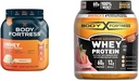 Body Fortress 100% Whey, Premium Protein Powder, Vanilja, 1,74lbs (Pakkaus May Vary) & 100% Whey, Premium Protein Powder, Mansikka, 1,78lbs (Packaging May Vary)