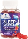 Sleep Gummies for Adults Extra Strength - 12 mg Melatoniini unipurukamun lisäravintolisä, melatoniinipurukumi satunnaiseen unitukeen, vegaaninen, ei-GMO, gluteeniton, Gomitas para Dormir, 60 Gummie