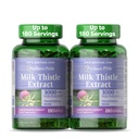 Puritan's Pride Milk Thistle Silymarin 4:1 Pitoisuusuute 200 mg (1000 Mg Ekvivalentti) Ruokavalio Supplement maksan tukea, 6 kuukauden tarjonta, 180 Count 2-pakkaus