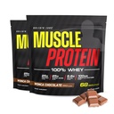 COLOSSAL LABS Muscle Whey Protein Flavored Protein Powder, 25,000 mg Aminohapot/Serving, kylmäsuodatettu(Pakkaus May Vary) (10 punta (Pakkaus 2), suklaa)