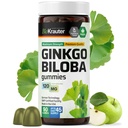 BIO KRAUTER Ginkgo Biloba Gummies - 90 Vegan Chews - Ginkgo Biloba lisäravinteet aivoihin tukea - 120 mg Standardoitu uute - Pektiinipohjainen Formula