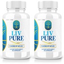 rize labs - LivPure Powered by Nature - Advanced Formula - Pure tuki ruokavalio täydentää maksan tukea, extra vahvuus, vegaaninen, maksan toiminta pillereitä (120 kapselia)