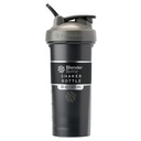 BlenderBottle Classic V2 Shaker Bottle Täydellinen proteiini Shakes ja pre harjoitus, 28-Ounce, harmaa/musta, musta, musta varjo
