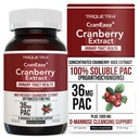 CranEaze®: Cranberry Juice Extract Plus D-Mannose 36 mg PAC, 100% Liukoinen PAC - tukee virtsateiden terveys . Tehokkain karpalo pillereitä naisille, UTI karpalo täydennysosa - 60 kapselia