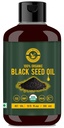 Musta siemen/Nigella Sativa/Kalonji Seeds Oil (10.15 fl oz), Neitsyt kylmäpuristettu, puhdas & luonnollinen, ei GMO, käsittelemätön musta siemenöljy .