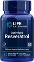 Life Extension Optimoitu Resveratrol, 90 kasvissyöjäkapselia