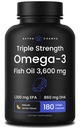 Triple Strength Omega 3 Fish Oil 3600 mg 