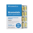 VitaMedica Bromelain & Quercetin Supplement - 500 mg Bromelain 250 mg Quercetin - 2400 GDU immuniteetin, nivelten tuki, tulehdus ja lihasten Recovery - 20 vegan kapselit - 5 päivän toimitus