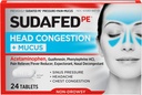 Sudafed PE Head Ruuansulatus + Limatabletit Sinuksen paineeseen, kipuun ja ruuhkaan, 24 lla