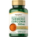 Piping Rock Turmeric Curcumin with Black Pepper 500mg ... 120 kapselia... Standardoitu kasviperäisiä lisäravinteet...