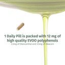 OleocanTM Kapselit - 90 päivän toimitus - Premium EVOO Polyfenoli Supplement - 3,5 mg Oleocanthal ja 3,5 mg Oleacein - Broad Spectrum