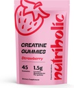Creatiini Monohydraatti Gummies miesten ja naisten - Helppo digest, Vegan, Gluteeniton, ei-GMO, 1,5 g Creatiini per Gummy - 45ct (45 kreivi, mansikka)