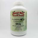 Holly Hill Health Foods, PureWay-C 500 MG, jossa 100 MG Bioflavonoideja, puskuroituja, 240 kasviskapselia (8 kuukauden toimitus)
