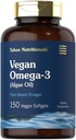 Carlyle Vegan Omega 3 Supplement ... 150 Softgels ... Algae Oil...