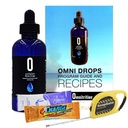 Omni Drop Program , Authentic Omnitrition - Basic Bundle Sisältää*** 4 oz Bottle Omni Drops kanssa B12-vitamiini ohjelma opas, näytteet ja Snapgate 10 Ft. Carabiner Tape Measure