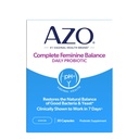 AZO Complete Feminine Balance Päivittäinen emätin Probiootit naisille, kliinisesti todistettu auttaa suojaamaan emätin terveys, auttaa tasapaino pH ja hiiva, 30 Count