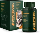 Rooted Owl Turmeric - Turmeric Supplement koirat ja kissat - kanssa Curcumin, Piperine ja C-vitamiini anti-inflammatorinen helpotus - 60/ct
