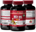Energy Support Supplements - MCT Oil 3600MG, 100% Pure, Medium Chain Triglyserides - mct Oil Made with Coconut Oil, mct Oil for Memory, mct Oil for Brain, mct Coconut Oil - 1B 120Soft