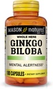 Mason-vitamiinit Ginkgo Biloba-kapselit, 180