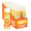 Vive Organic Digest + Immuniteetti Dual-Boost Shot, Kylmäpaineinen Aloe Vera, Apple Sider, Probiootit, 2g kuitua, Gluteeniton, Vegan, 2 Fl Oz (Pack of 12)