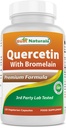 Best Naturals Quercetin with bromelain Veggie -kapseli 800 mg Quercetin & 165 mg bromelain (2400 GDU/g), 120
