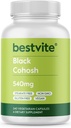 BESTVITE Black Cohosh 540mg (240 kasvissyöjäkapselia) - Ei stearates - No Fillers - Vegan - Non GMO - Gluteeniton
