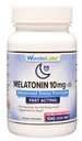 Wonder Laboratories Chewable Melatoniini 10mg + B6 Nopea liuottaminen auttaa sinua putoamaan Nukkua Nopeammin, Pysy Nukkua pidempään 100