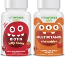 Lapset Biotiini 5000 mg hyytelöpavut + monivitamiini purukumi