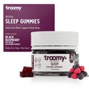 Troomy Sleep Reishi + Melatoniinin suuri maistaminen sieni Gummies - Tukee levollista unta - musta vadelma - 30 Count