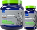 POWERLIFE High Impact Plant Protein (Chocolate - New Formula), jossa on 3000 MG HMB:tä, ei lisättyä sokeria, ei GMO:n aiheuttamia suuria vaikutuksia.